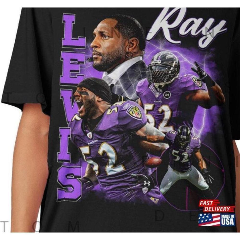 Ray Lewis NFL Linebacker Legend Football Fan T-Shirt